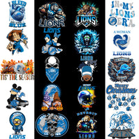 Load image into Gallery viewer, 50 Detroit Lions V2 Football Designs Bundle PNG
