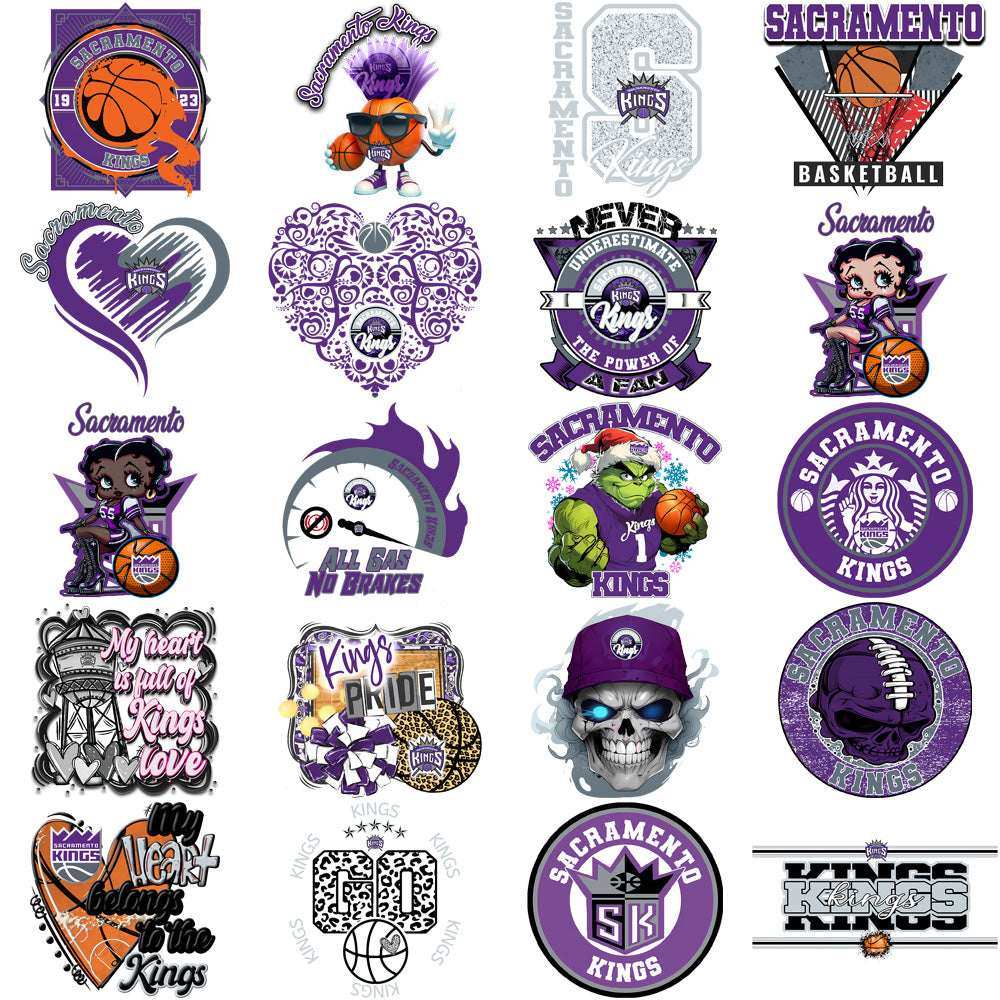58 Sacramento Kings Basketball Designs Bundle PNG