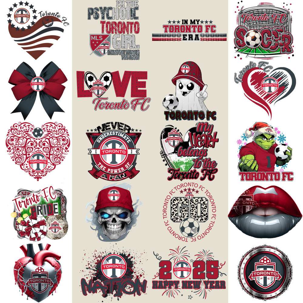 22 Toronto FC Soccer Designs Bundle PNG