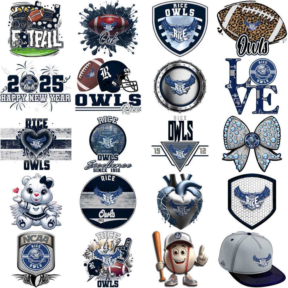 56 Rice Owls Designs Bundle PNG