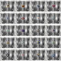 Load image into Gallery viewer, 34 Football Teams Metallic Tumbler Wrap Bundle JPG
