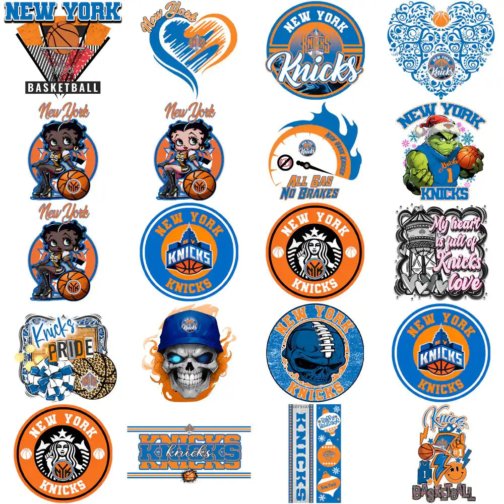 55 New York Knicks Basketball Designs Bundle PNG