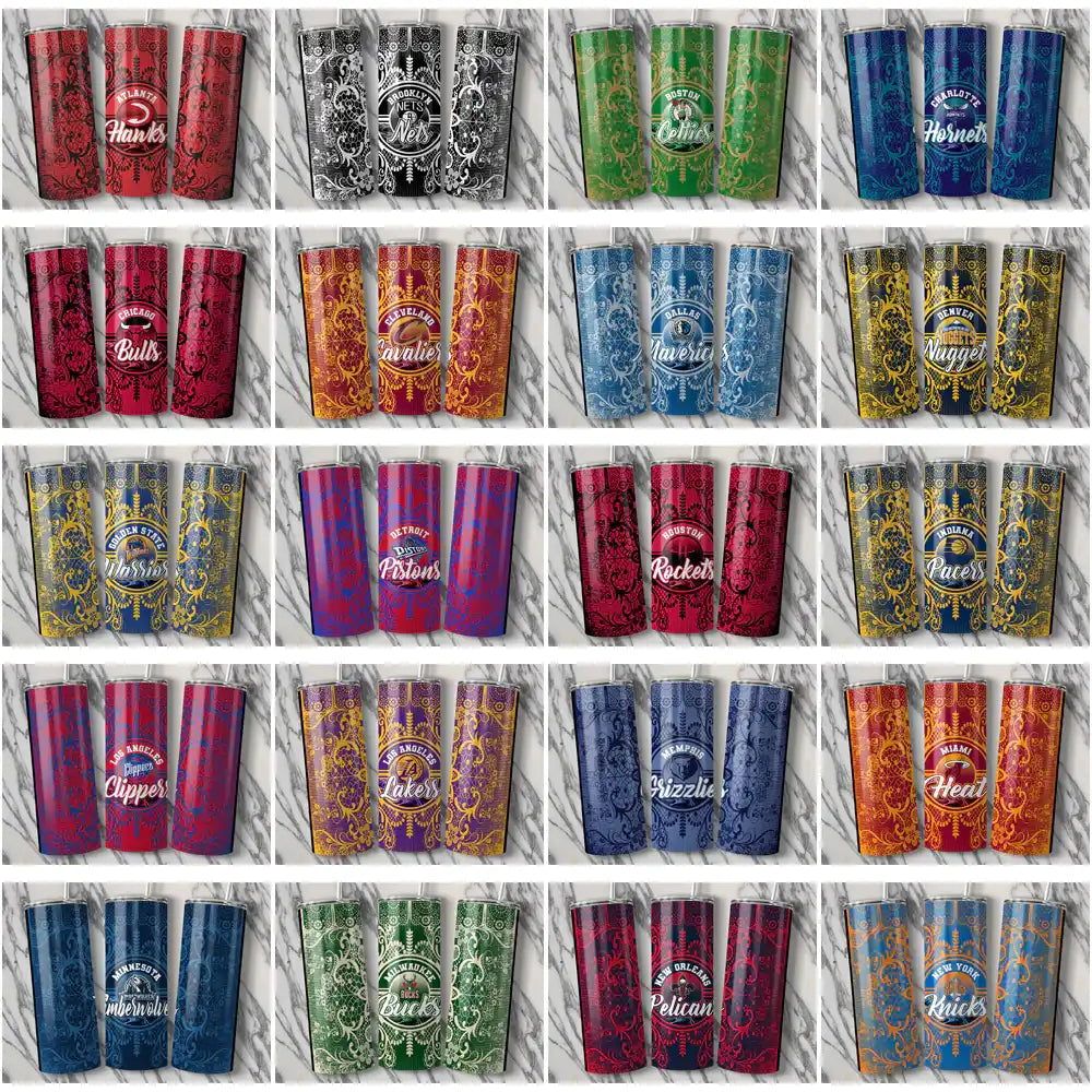 30 Basketball Teams Lace & Logo Tumbler Wrap Bundle JPG
