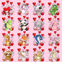 Load image into Gallery viewer, 19 Dabbing Valentine Designs Bundle Png
