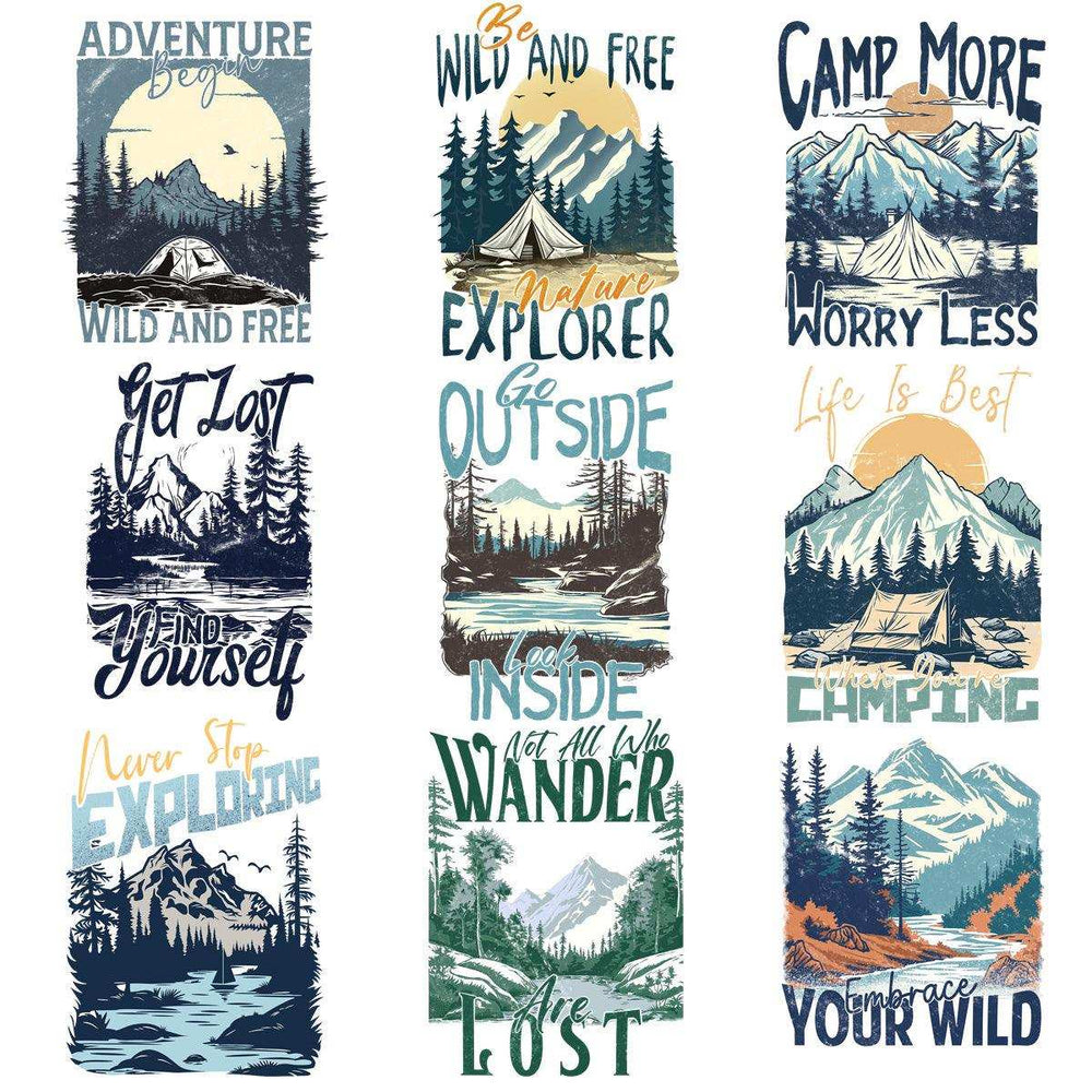 9 Nature Wonderlust Designs Bundle PNG