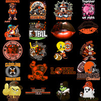 Load image into Gallery viewer, 49 Cleveland Browns V2 Football Designs Bundle PNG
