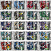 Load image into Gallery viewer, 32 Football Teams Flag &amp; Football Tumbler Wrap Bundle JPG
