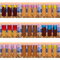 Load image into Gallery viewer, 12 Cone Wafer Ice Cream Tumbler Wrap Designs Bundle JPG
