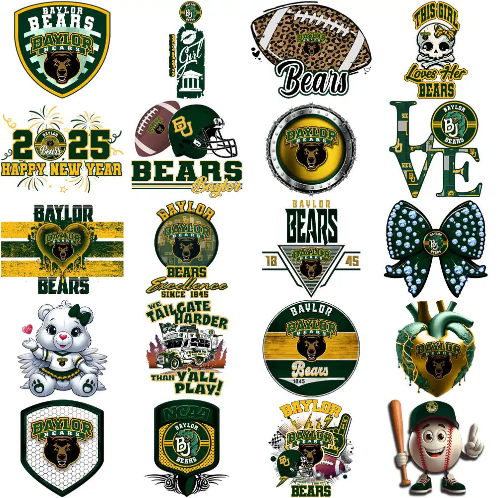 78 Baylor Bears Designs Bundle PNG