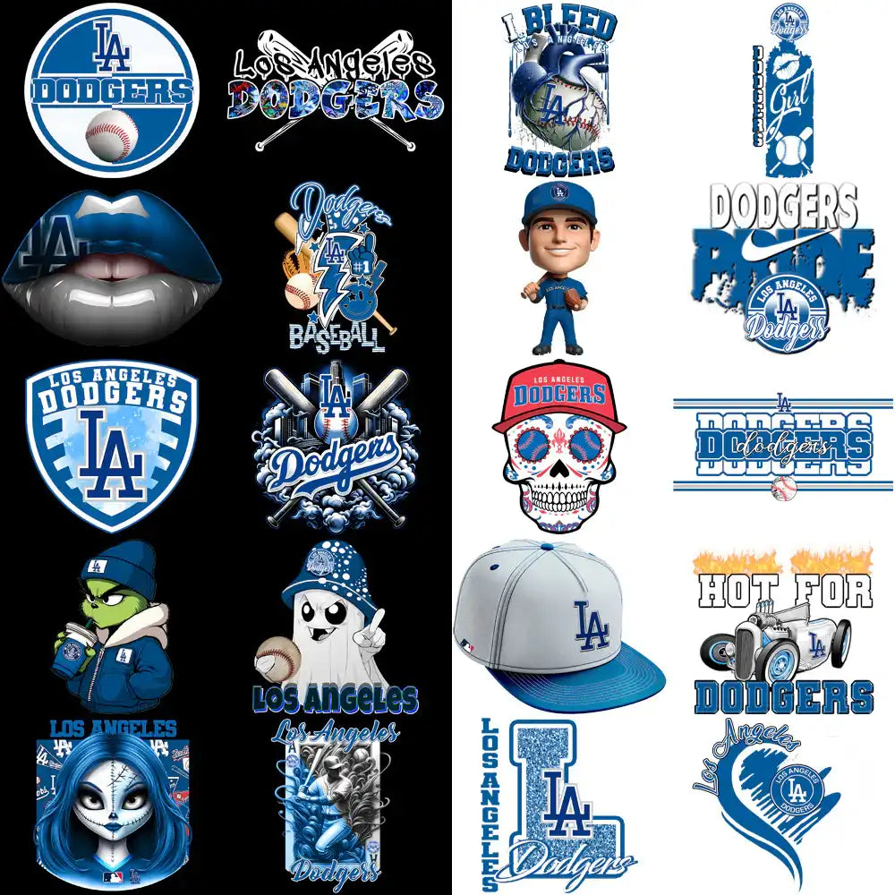 59 Los Angeles Dodgers Baseball Designs Bundle PNG
