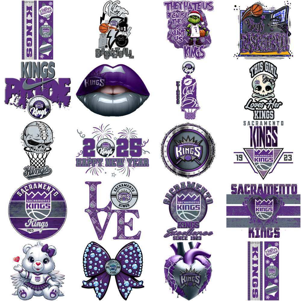 58 Sacramento Kings Basketball Designs Bundle PNG