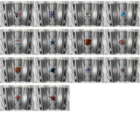 Load image into Gallery viewer, 34 Football Teams Metallic Tumbler Wrap Bundle JPG
