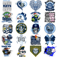 Load image into Gallery viewer, 66 Tampa Bay Rays Baseball Designs Bundle PNG
