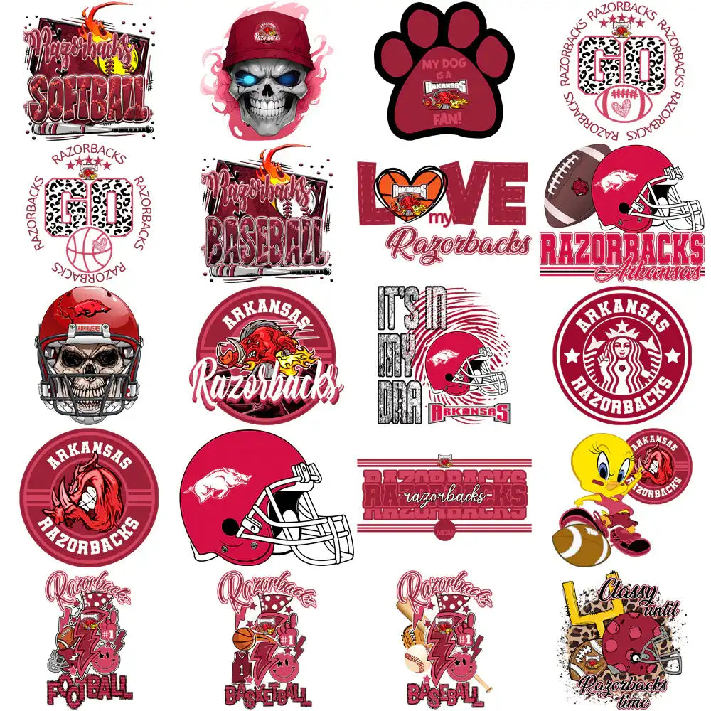 94 Arkansas Razorbacks Designs Bundle PNG