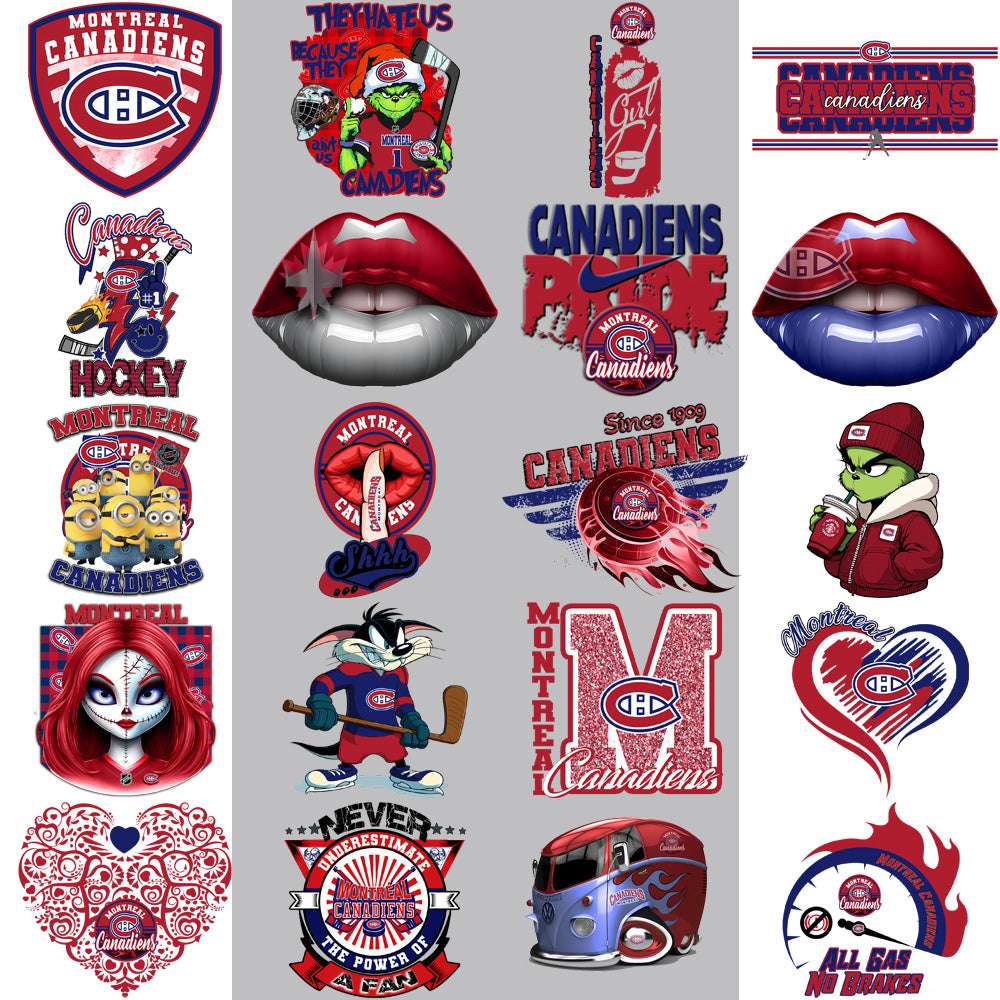 37 Montreal Canadiens Ice Hockey Designs Bundle PNG