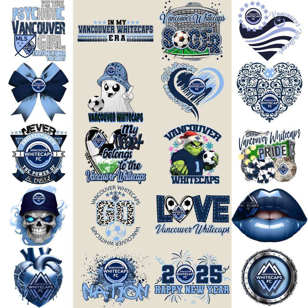 22 Vancouver Whitecaps Soccer Designs Bundle PNG