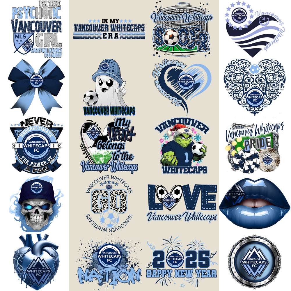 22 Vancouver Whitecaps Soccer Designs Bundle PNG