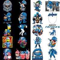 Load image into Gallery viewer, 50 Detroit Lions V3 Football Designs Bundle PNG
