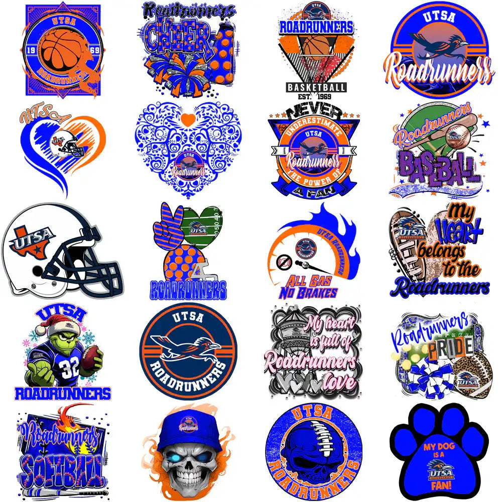 76 UTSA Roadrunners Designs Bundle PNG