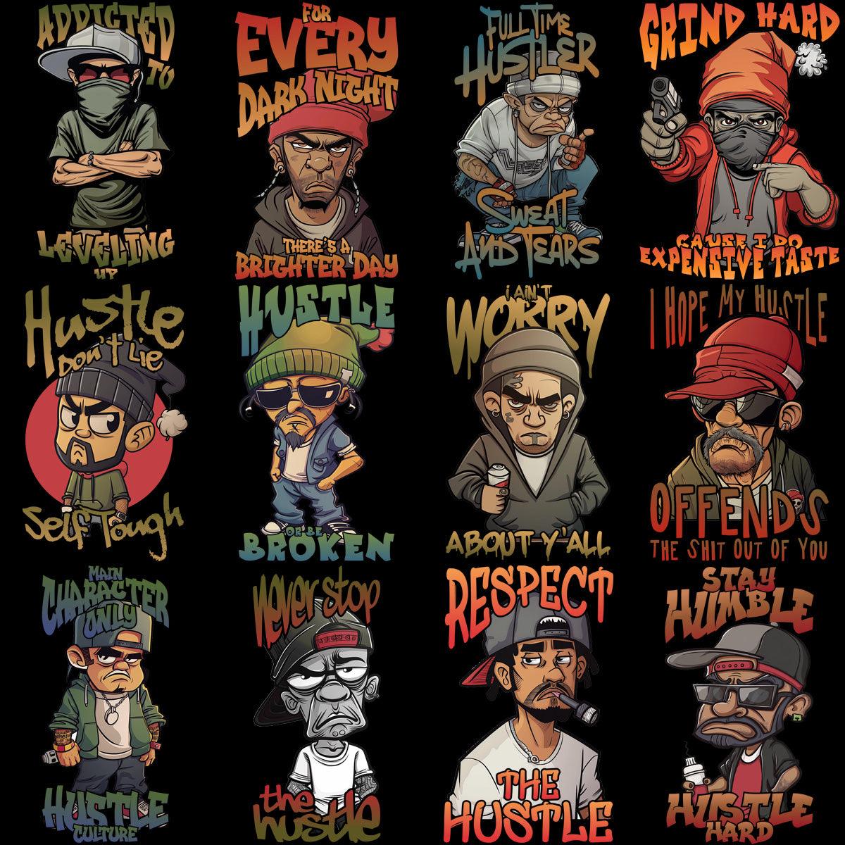 15 Tough Guys Club Designs Bundle PNG