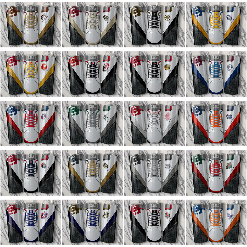 32 Ice Hockey Teams DC Sneaker Tumbler Wrap Bundle JPG