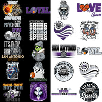 Load image into Gallery viewer, 58 San Antonio Spurs Basketball Designs Bundle PNG
