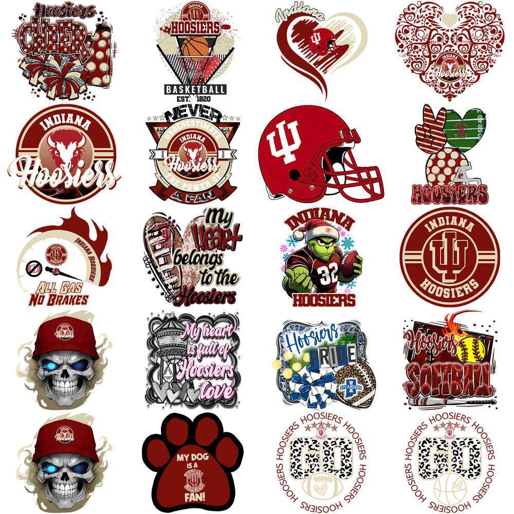 72 Indiana Hoosiers Designs Bundle PNG