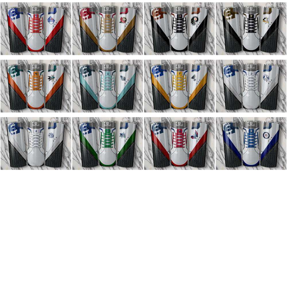 32 Ice Hockey Teams DC Sneaker Tumbler Wrap Bundle JPG