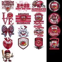 Load image into Gallery viewer, 94 Arkansas Razorbacks Designs Bundle PNG
