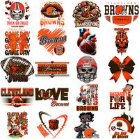 Load image into Gallery viewer, 49 Cleveland Browns V3 Football Designs Bundle PNG
