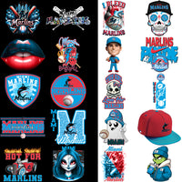 Load image into Gallery viewer, 66 Miami Marlins Baseball Designs Bundle PNG
