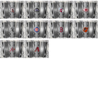 Load image into Gallery viewer, 30 Baseball Teams Metallic Tumbler Wrap Bundle JPG

