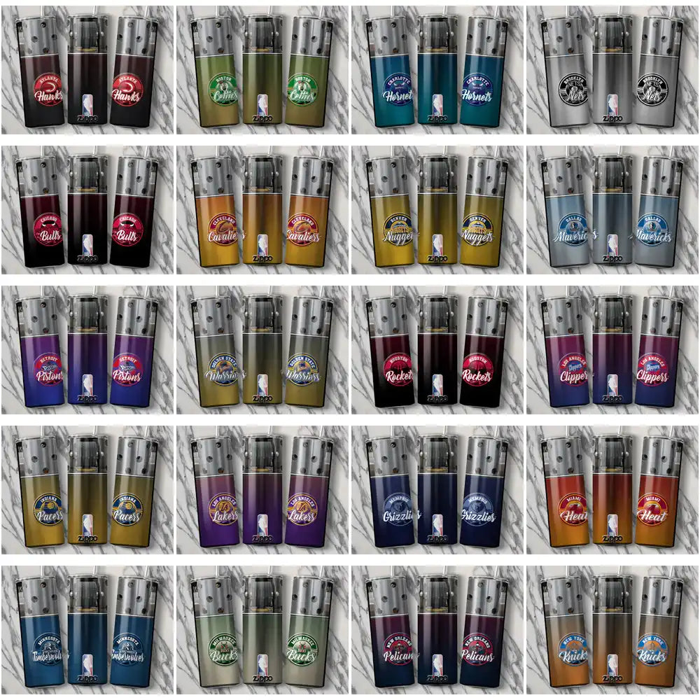 30 Basketball Teams Zippo Lighter Tumbler Wrap Bundle JPG