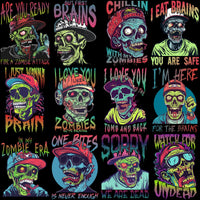 Load image into Gallery viewer, 15 Urban Zombie Colorful Designs Bundle PNG
