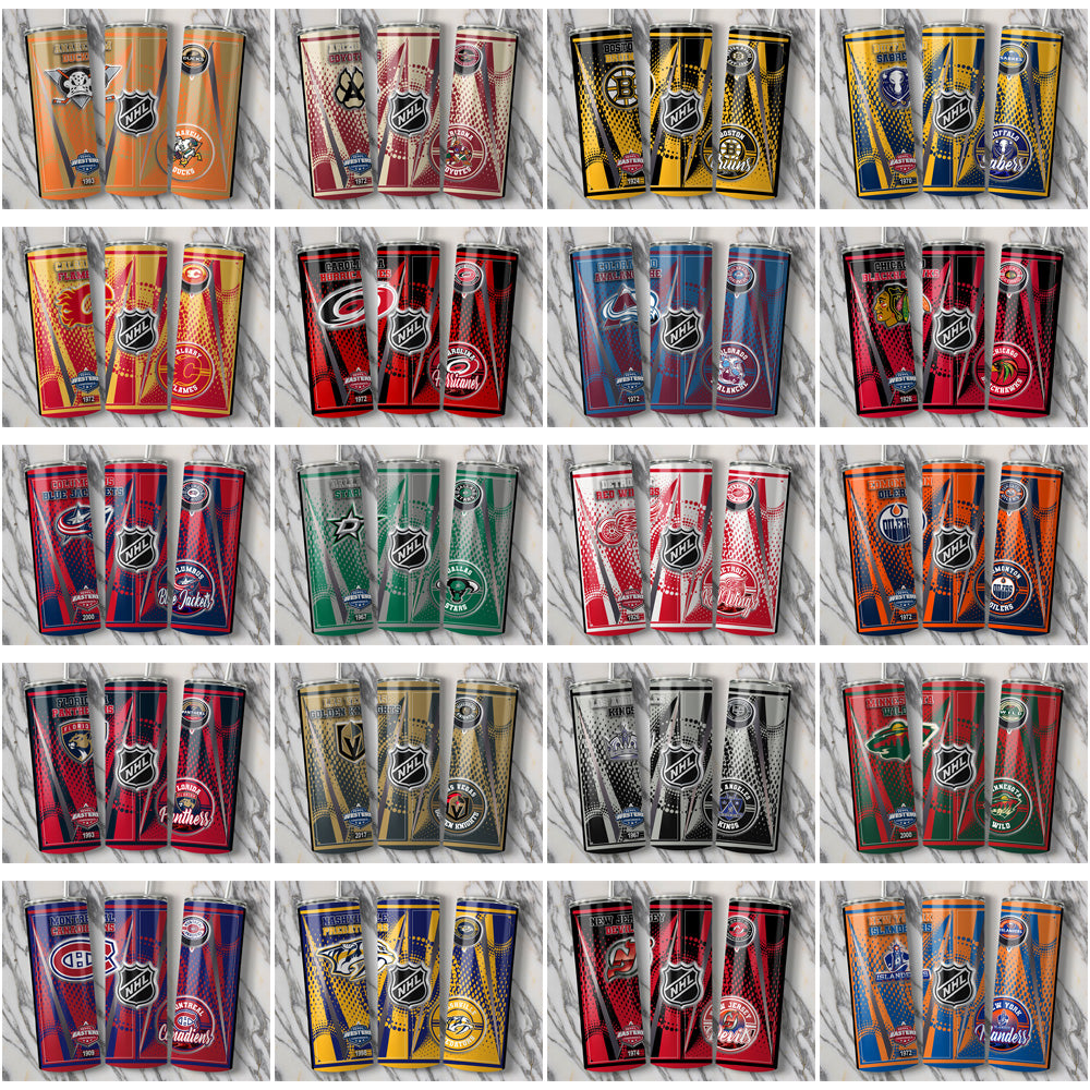 32 Ice Hockey Teams Team Logo Tumbler Wrap Bundle JPG