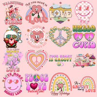 Load image into Gallery viewer, 19 Hippie Valentine Designs Bundle Png
