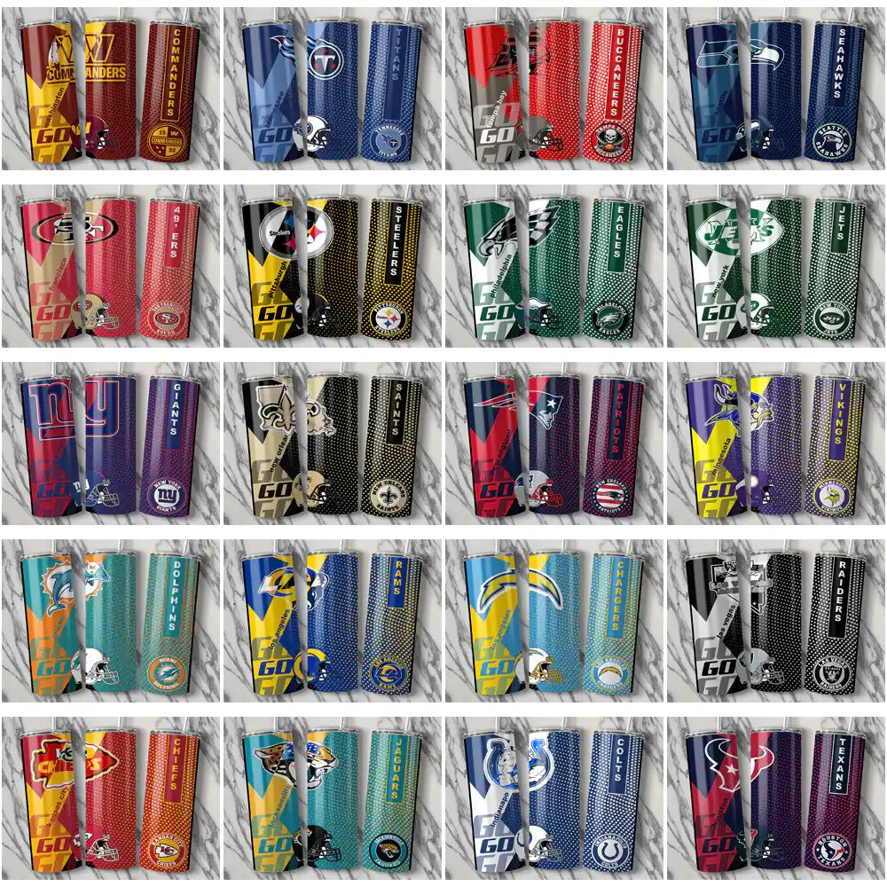 33 Football Teams GO Tumbler Wrap Bundle JPG