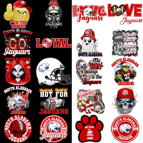 36 South Alabama Jaguars Designs Bundle PNG