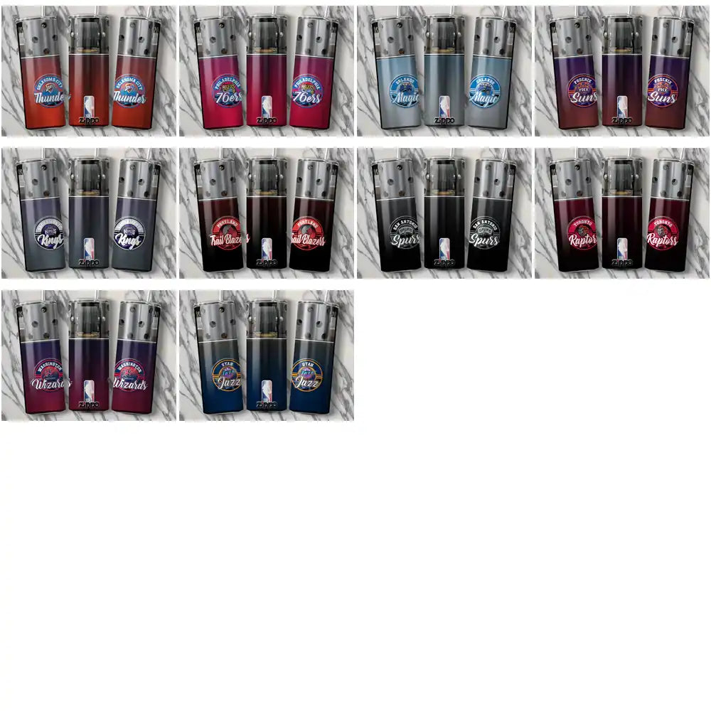 30 Basketball Teams Zippo Lighter Tumbler Wrap Bundle JPG