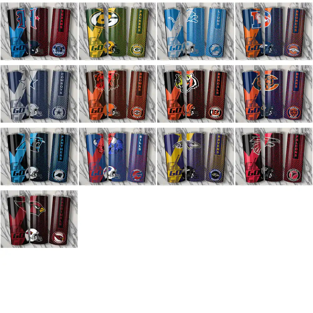 33 Football Teams GO Tumbler Wrap Bundle JPG