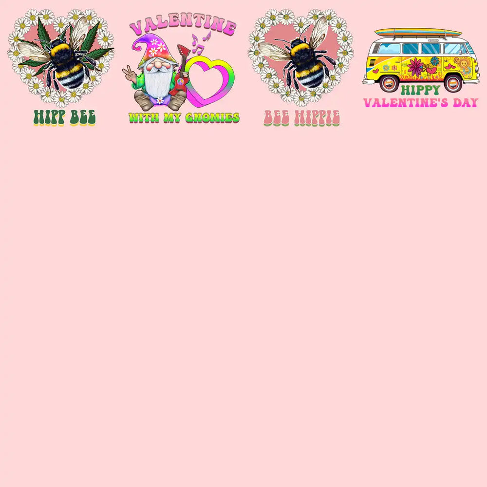 19 Hippie Valentine Designs Bundle Png