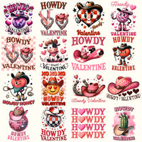Load image into Gallery viewer, 19 Howdy Valentine Designs Bundle Png
