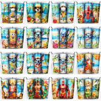 Load image into Gallery viewer, 134 Cartoon Beach Summer Tumbler Wrap Designs Bundle JPG
