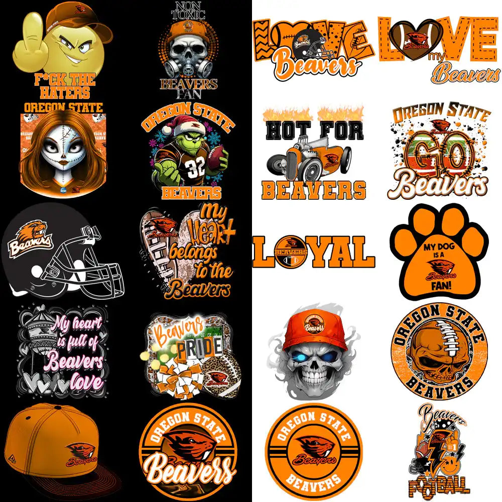 39 Oregon State Beavers Designs Bundle PNG