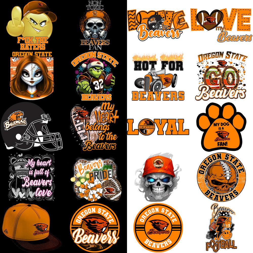 39 Oregon State Beavers Designs Bundle PNG