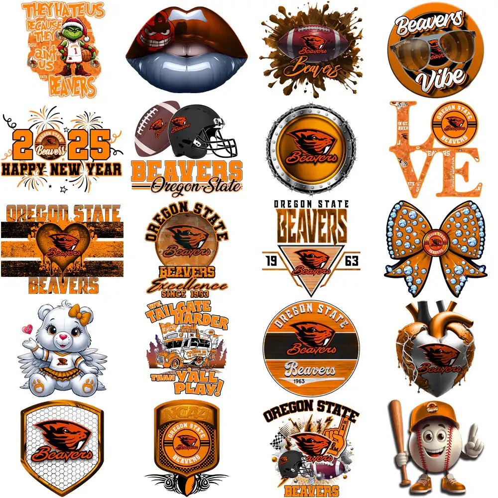 39 Oregon State Beavers Designs Bundle PNG