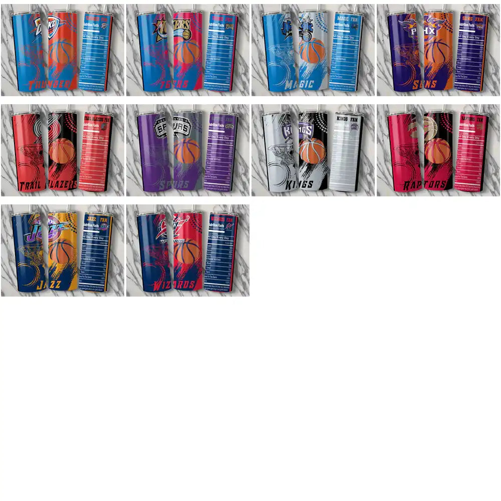 30 Basketball Teams Team Fan Tumbler Wrap Bundle JPG