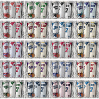 Load image into Gallery viewer, 30 Basketball Teams Team Button-Up Jersey Tumbler Wrap Bundle JPG
