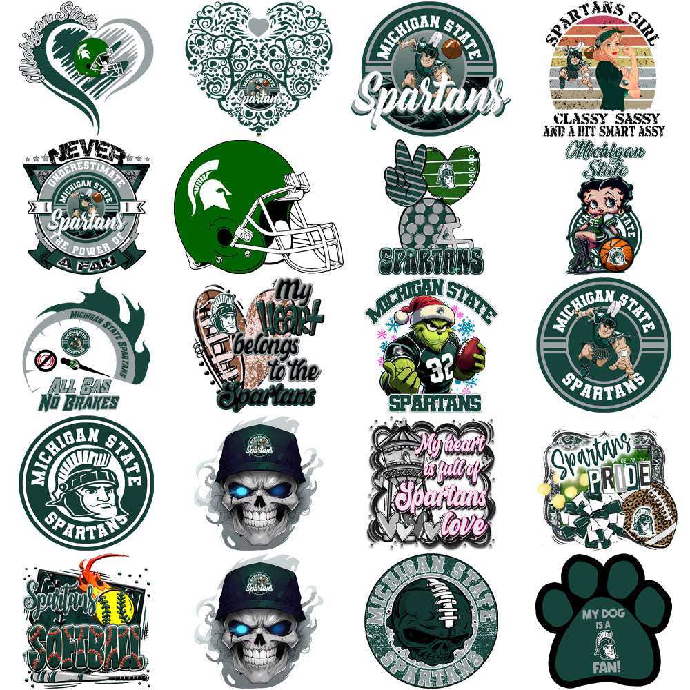 80 Michigan State Spartans Designs Bundle PNG
