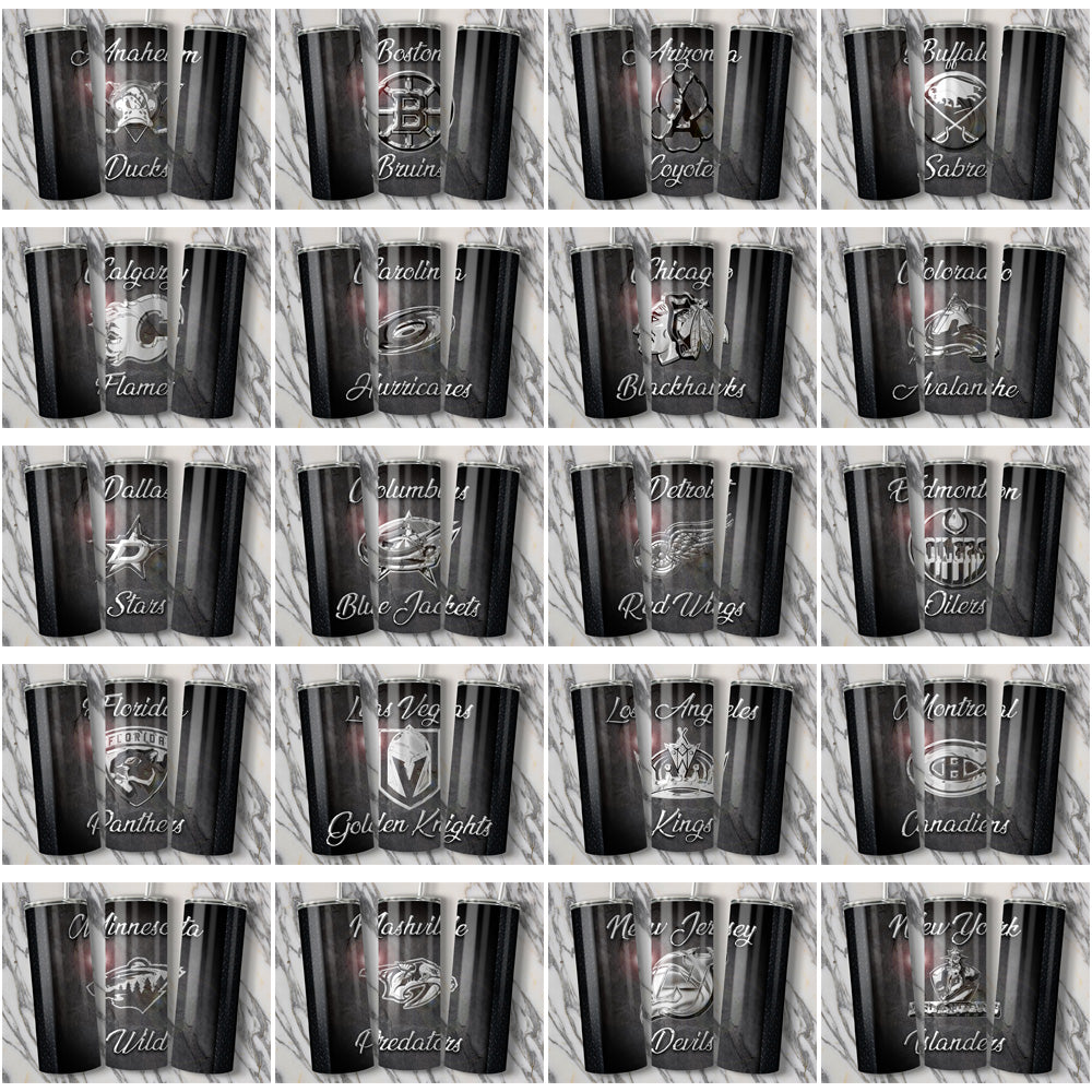 32 Ice Hockey Teams Chrome Tumbler Wrap Bundle JPG